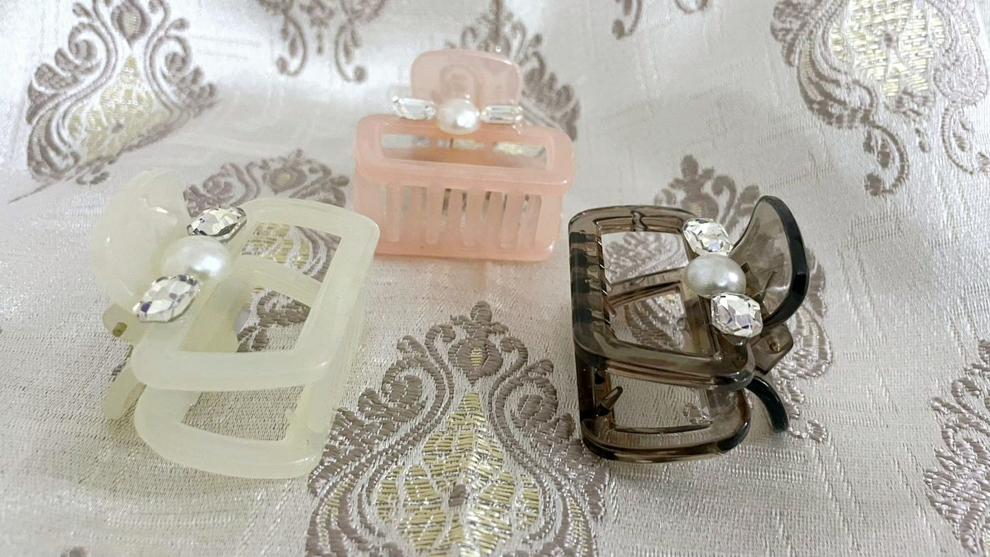 Hair clutch with stones