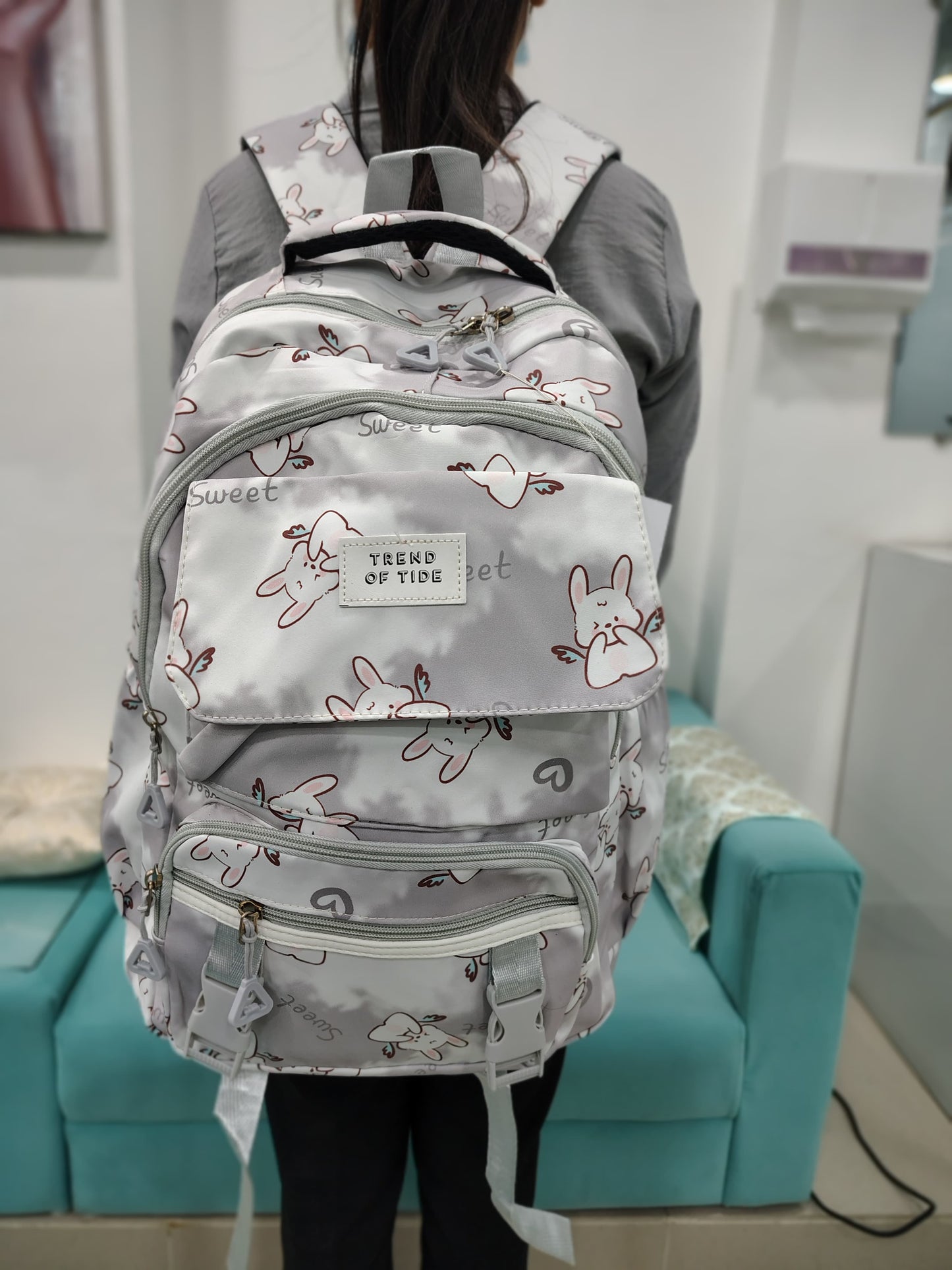 Cute And Trendy Teddy Print School bags
