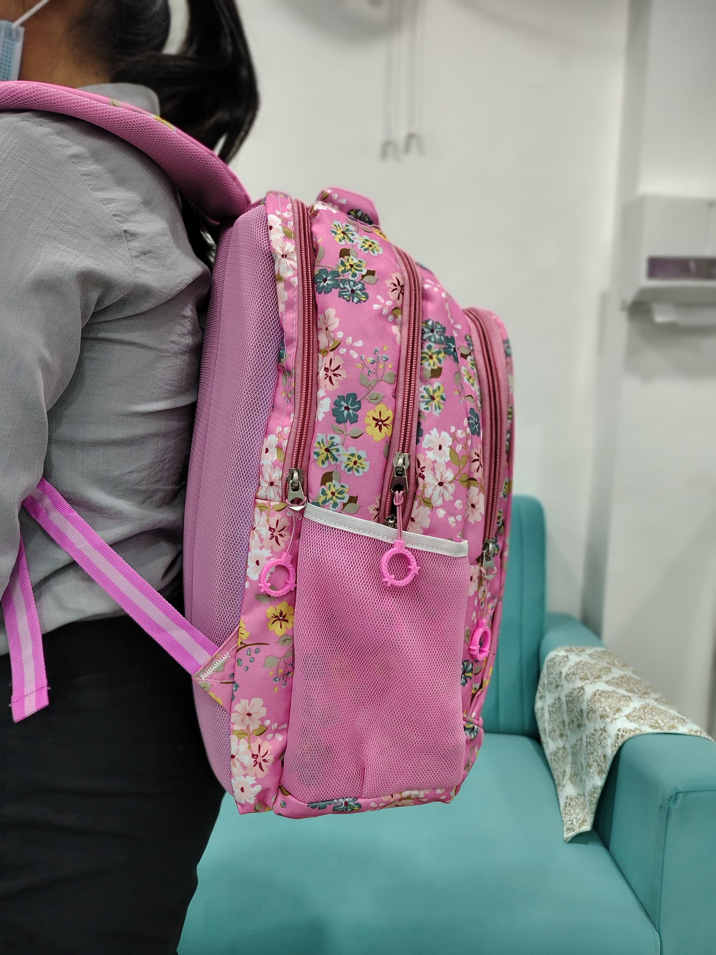 Cute And Trendy Floral Print School bag