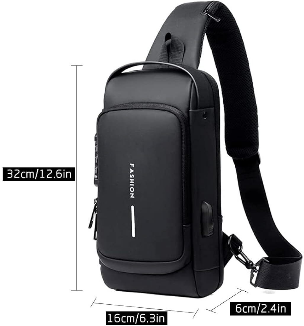 UNISEX ANTI-THEFT WATERPROOF, DURABLE AND COMFORTABLE CHEST BAG / CROSSBODY BAG