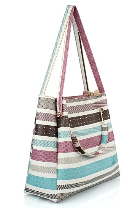 multi sky blue hand bag