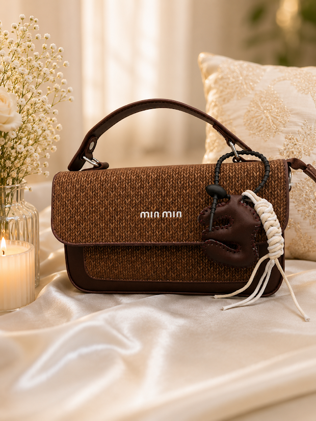 brown sling bag