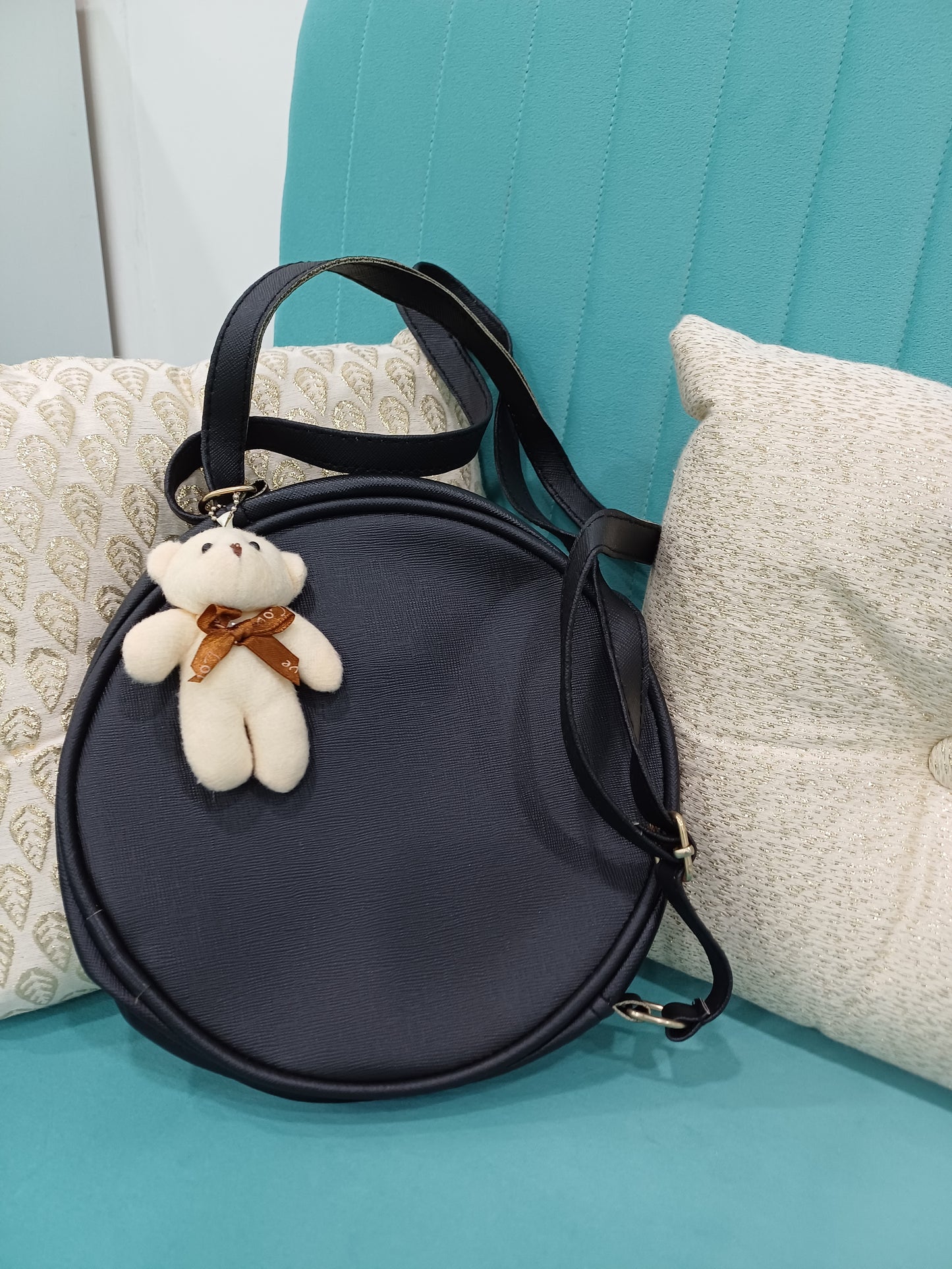 Kids Round bag with a Teddy