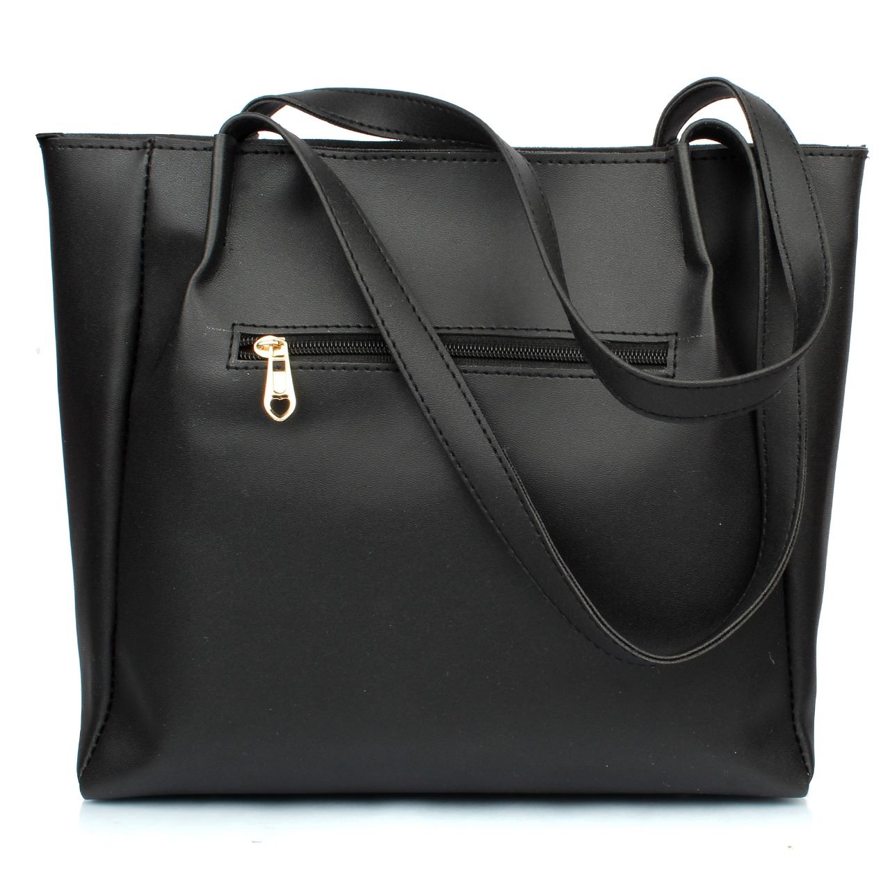 3 in 1 black bag with satin ribbon