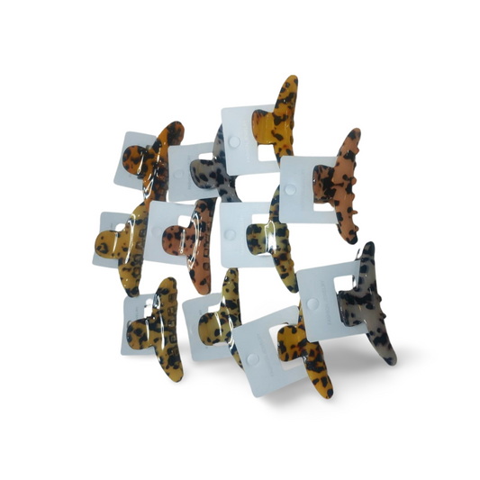 Loepard print hair clutcher