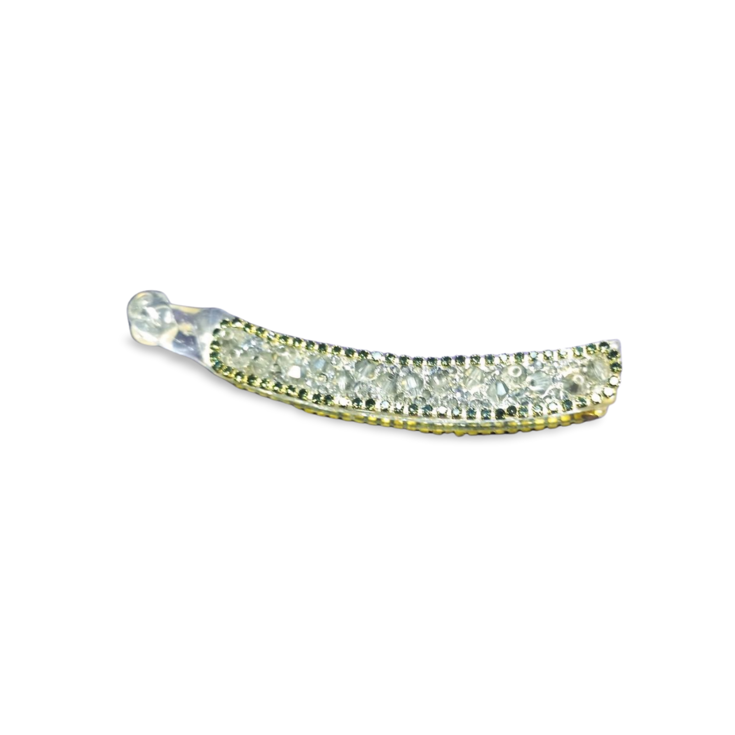 Classy banana clip with stones
