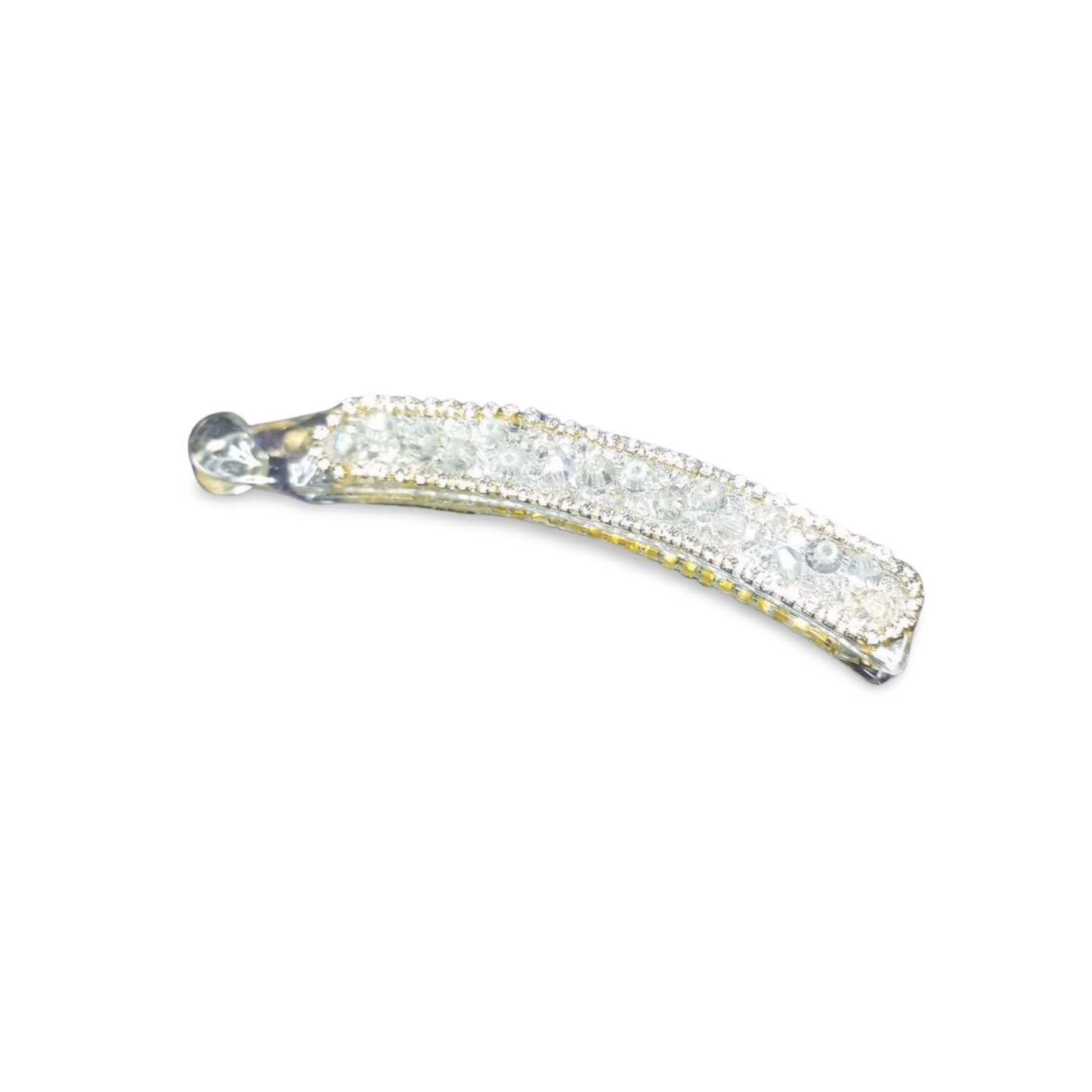 Classy banana clip with stones