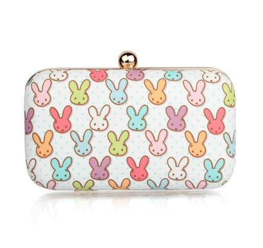 clutch bag - teddy print