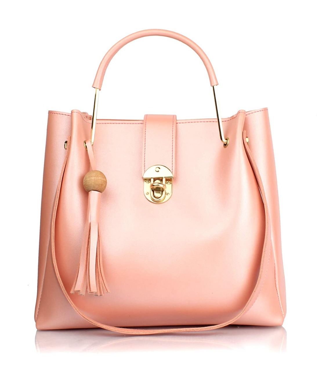 baby pink bag with lock