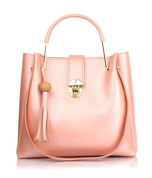 baby pink bag with lock
