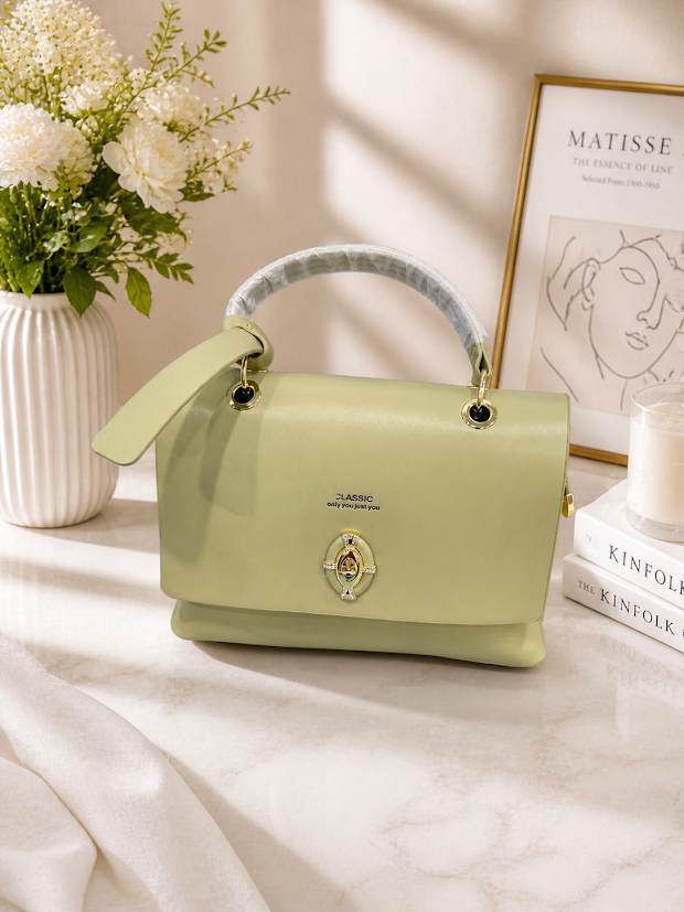 light olive green handbag
