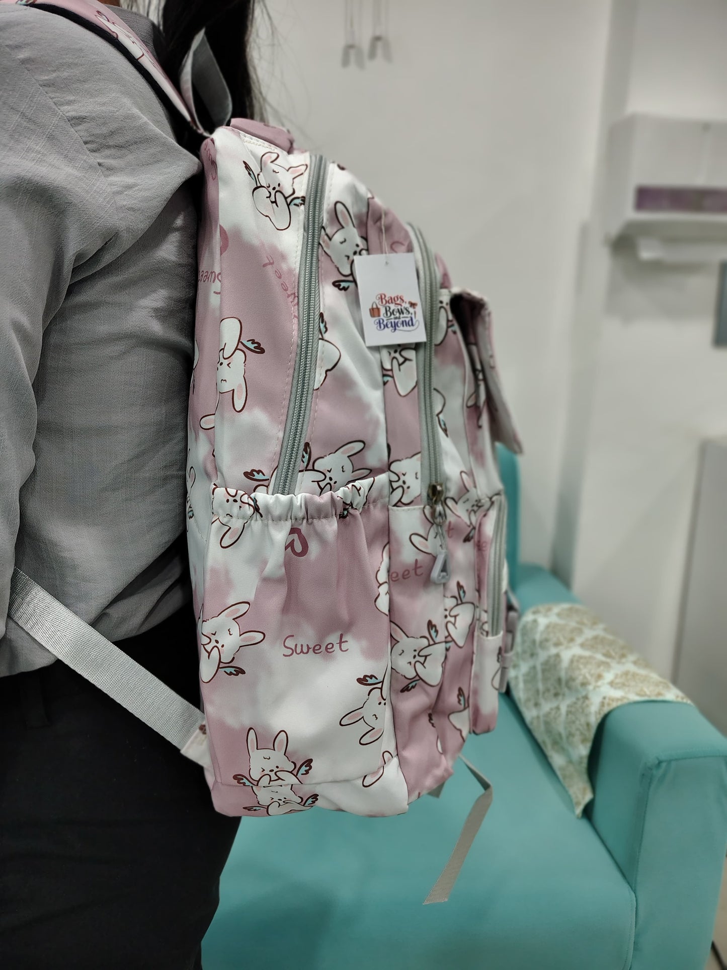Cute And Trendy Teddy Print School bags