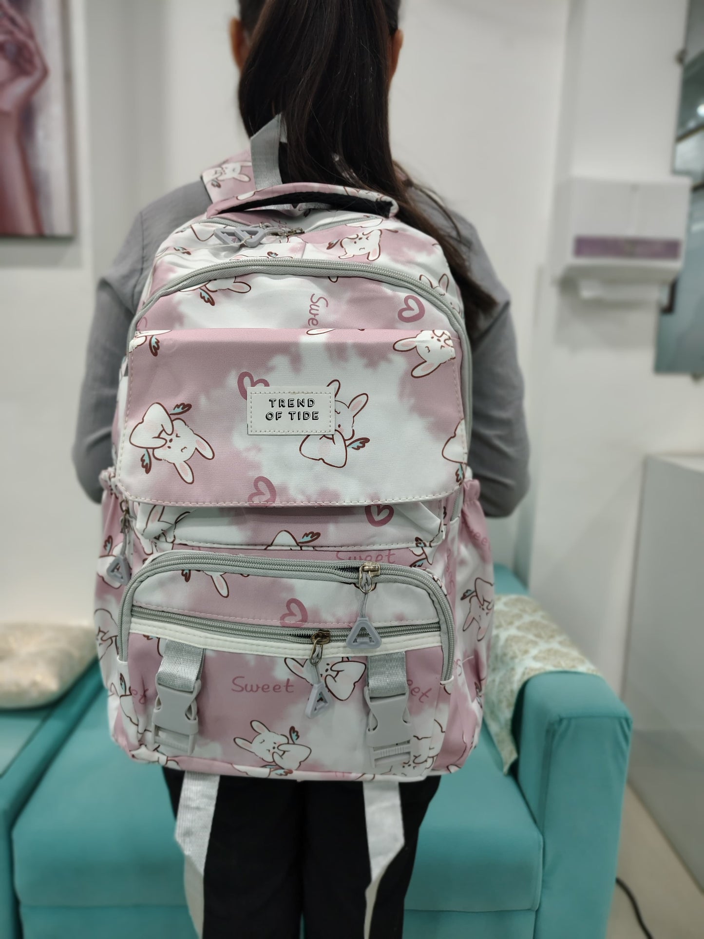 Cute And Trendy Teddy Print School bags