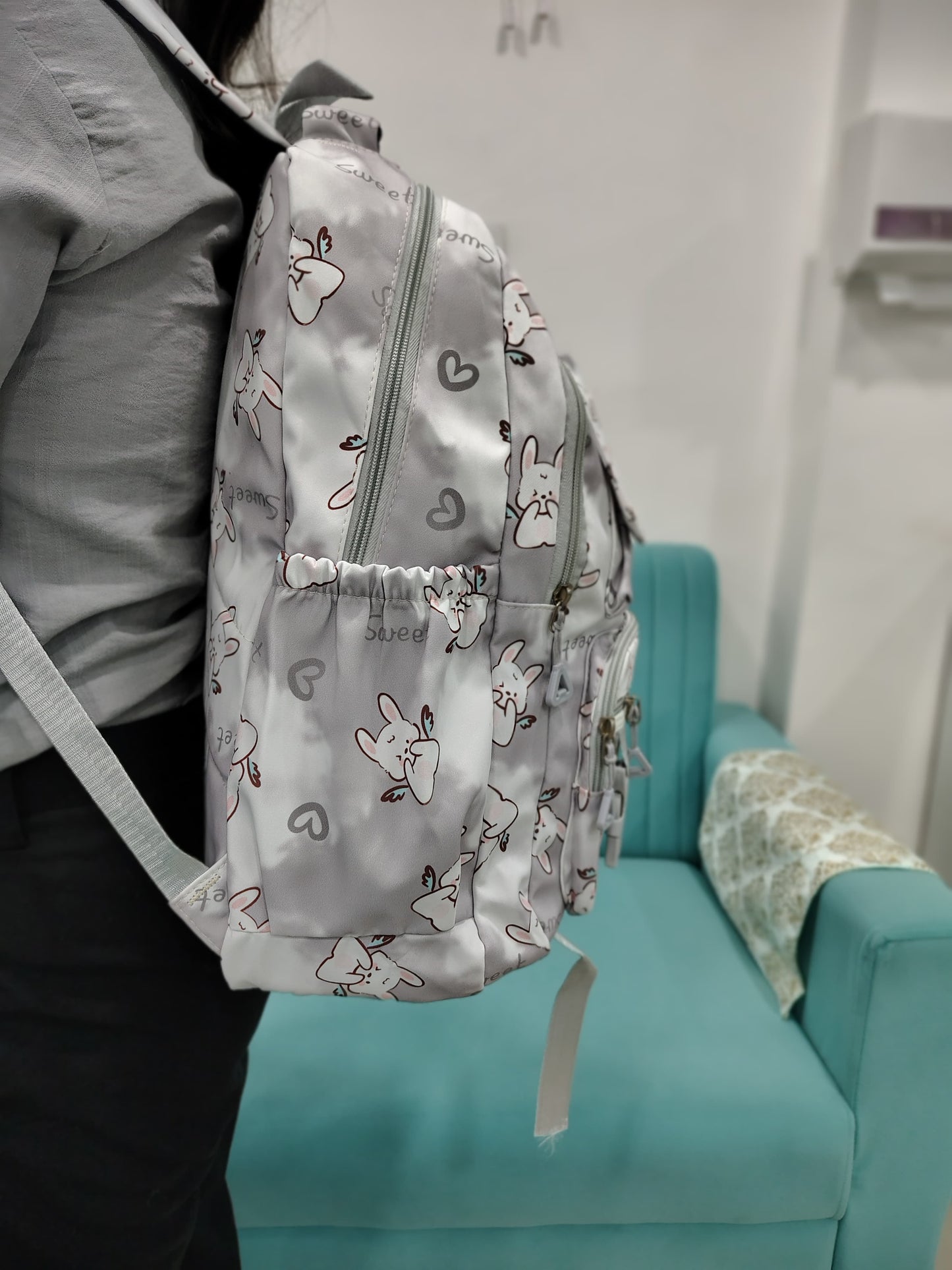 Cute And Trendy Teddy Print School bags