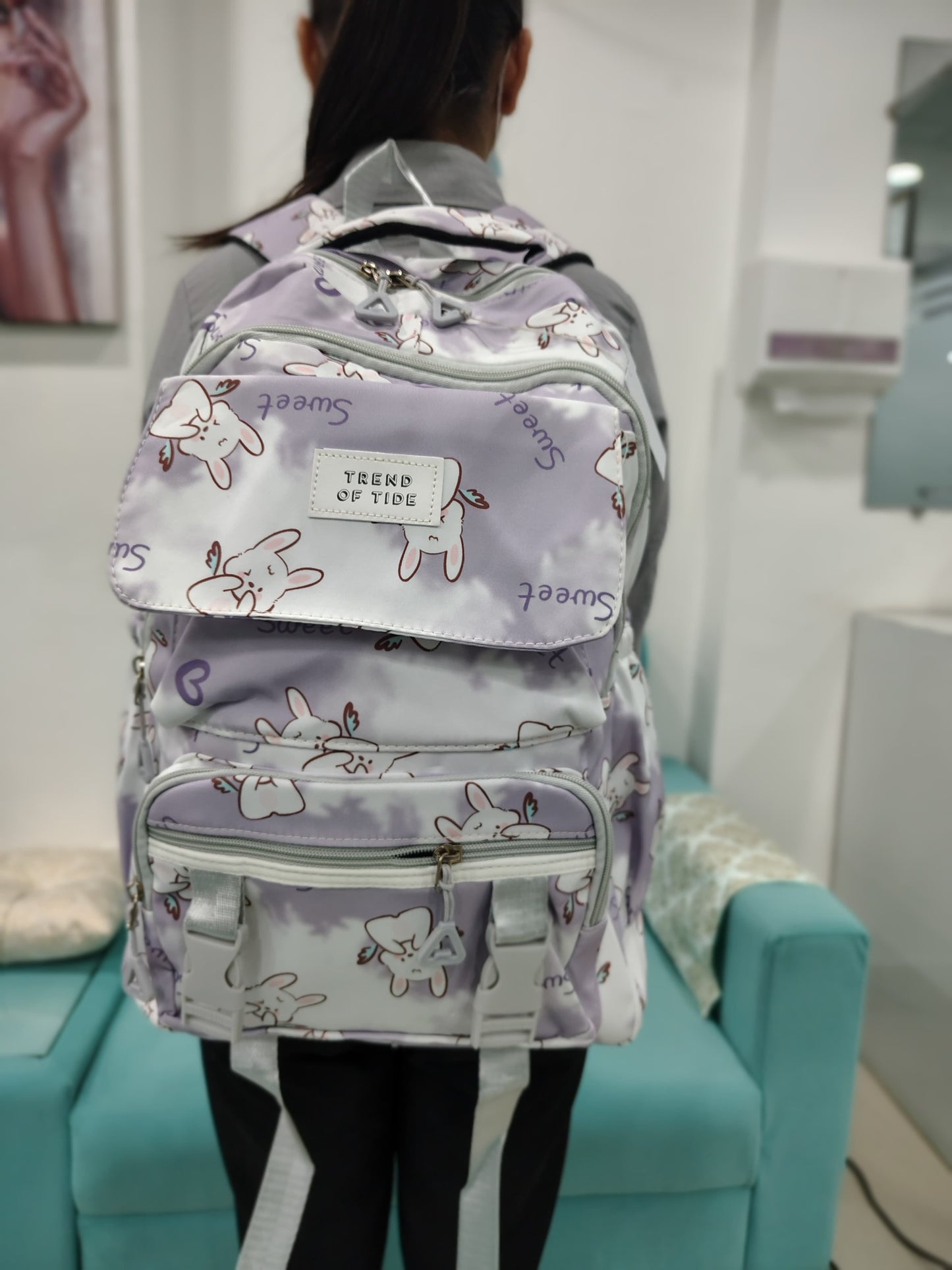 Cute And Trendy Teddy Print School bags