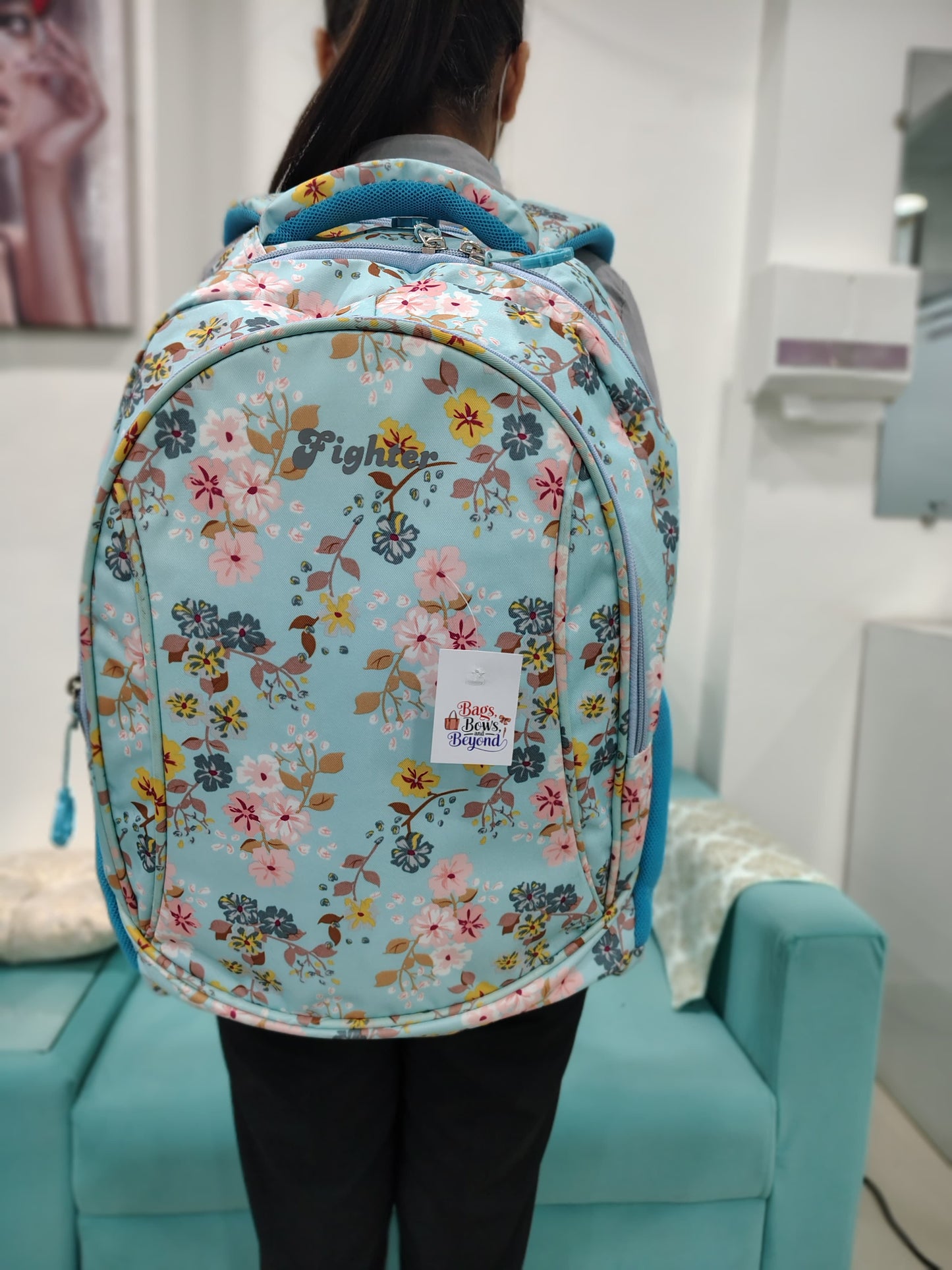 Cute And Trendy Floral Print School bag