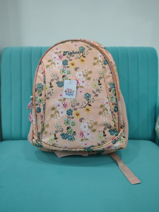 Cute And Trendy Floral Print School bag