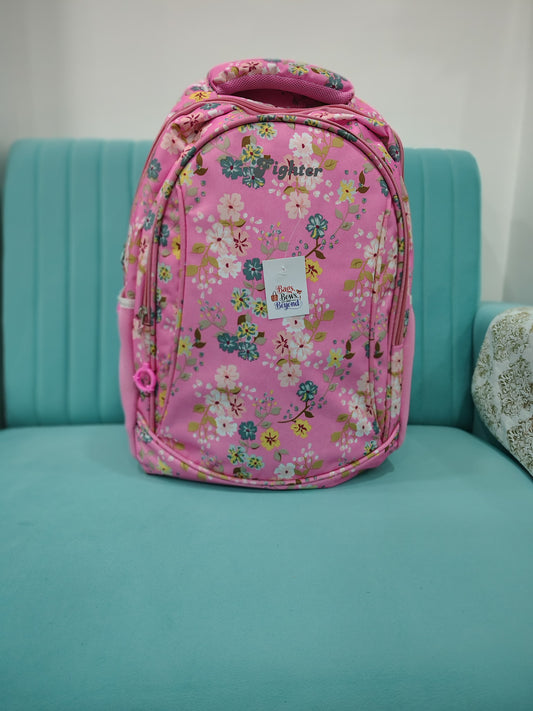 Cute And Trendy Floral Print School bag