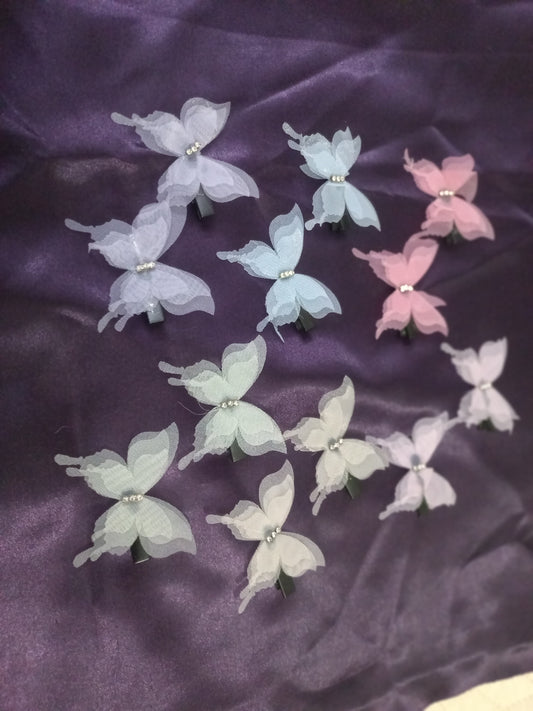 Cute and Small Butterfly clips for girls