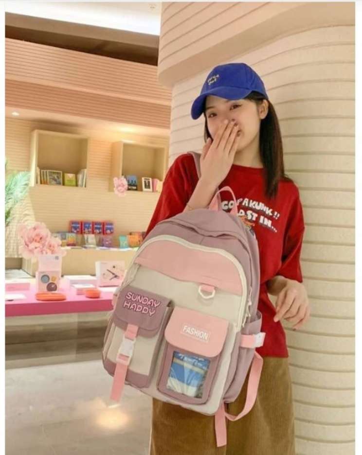 Korean 22l backpack- pink