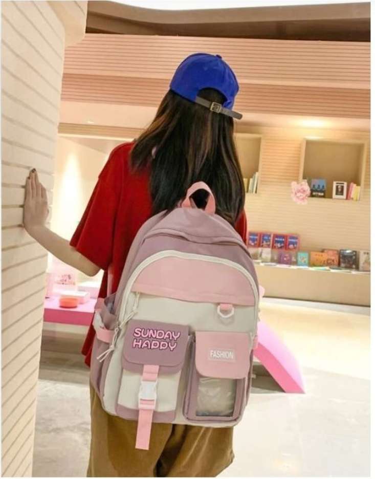 Korean 22l backpack- pink