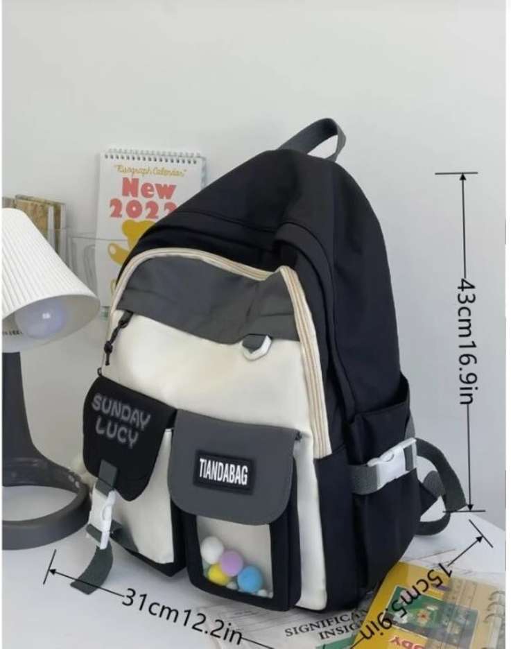 Korean 22l backpack- black