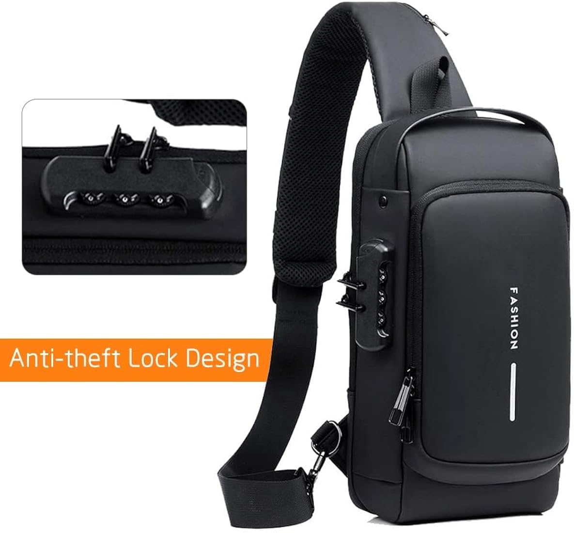 UNISEX ANTI-THEFT WATERPROOF, DURABLE AND COMFORTABLE CHEST BAG / CROSSBODY BAG