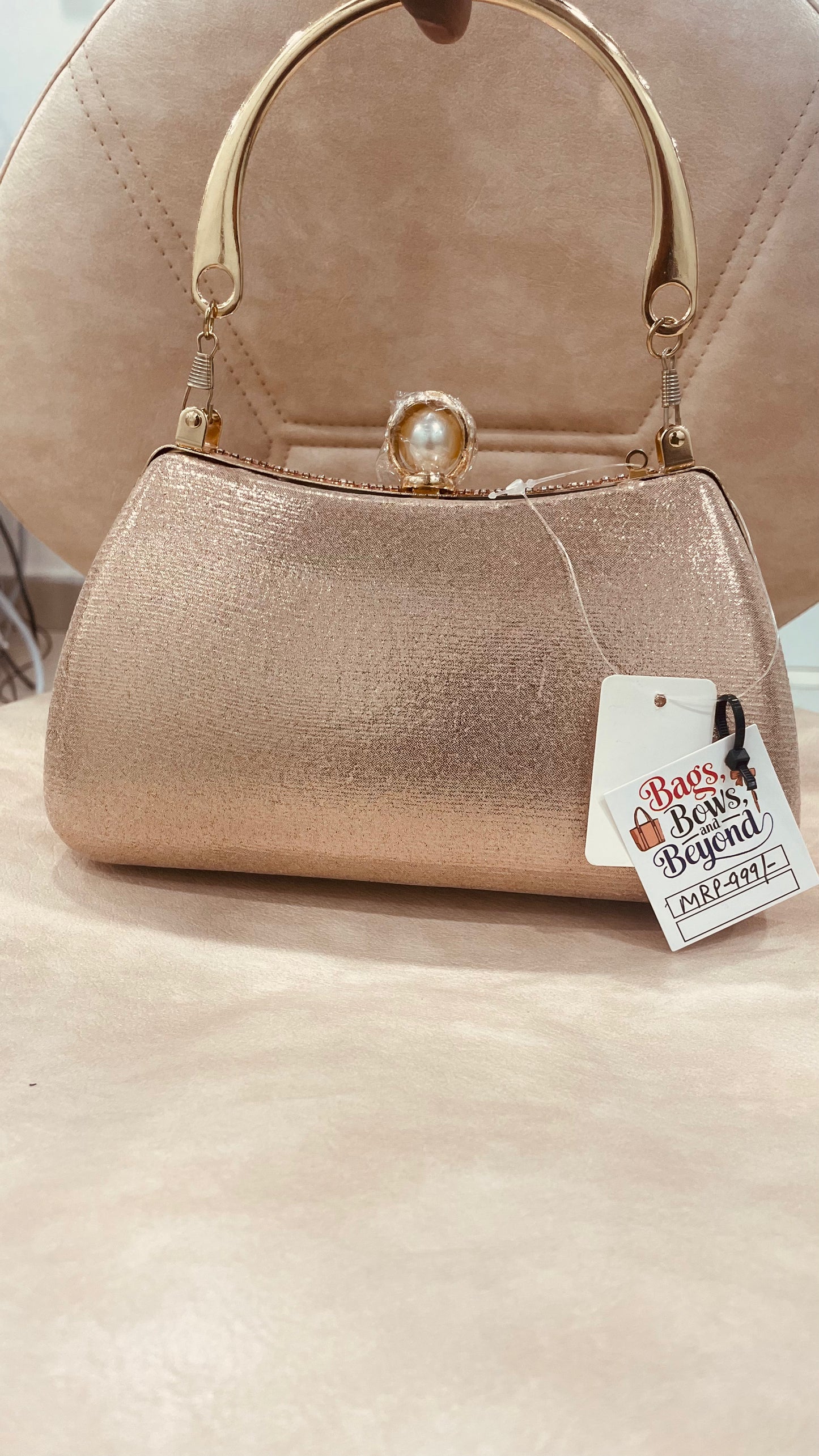 Crystal fringe Clutch