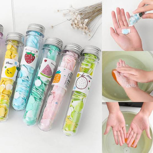 Fruit paper soap tubes