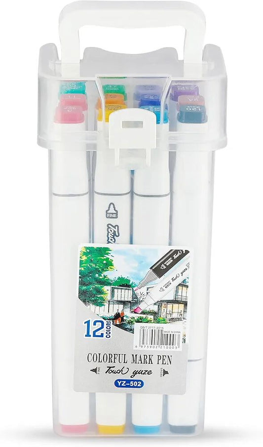 Alcohol colour markers-12 piece