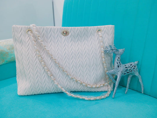 Chanel Style Quilted Tote Bag
