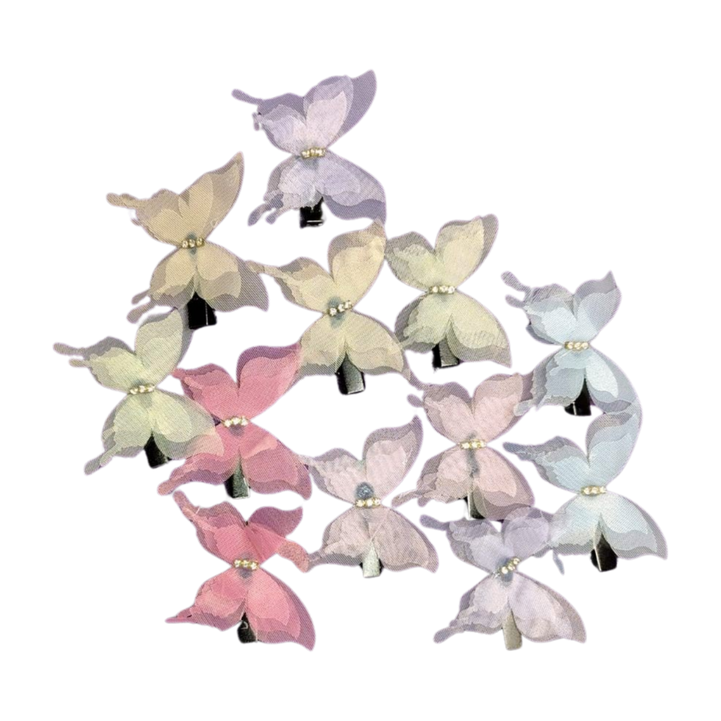 Cute and Small Butterfly clips for girls