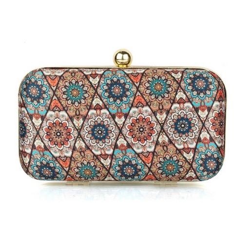 clutch bag print floral