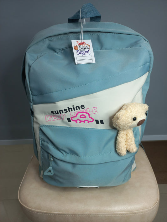 Imported school bag with cute teddy