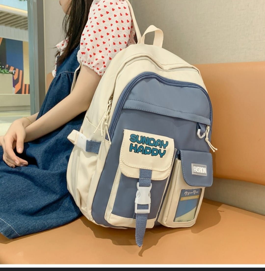Korean 22l backpack-beige