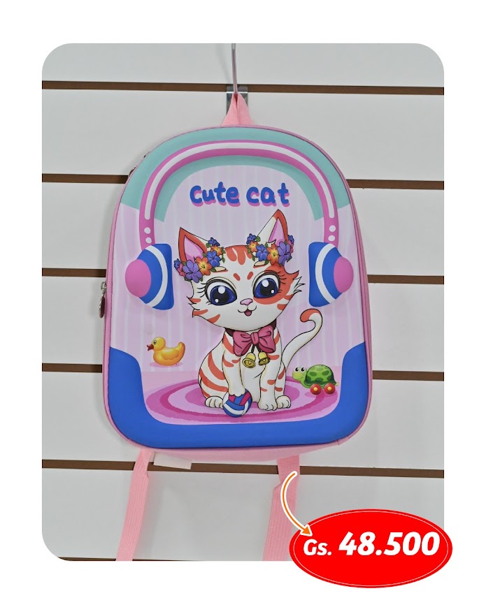 Kids back pack-cute cat